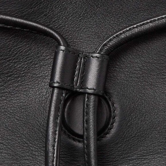 Gucci Black/Pink Leather Pearl Studded Backpack Bag - Picture 8 of 12